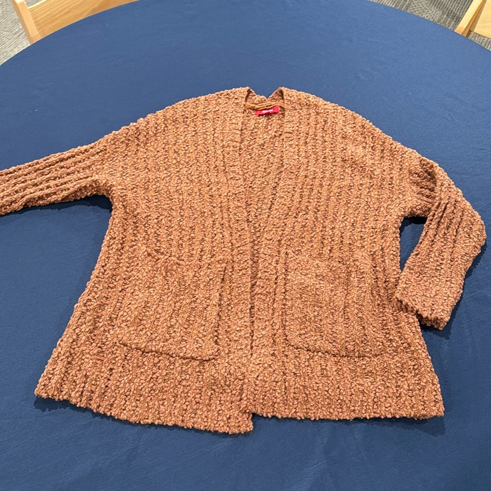 Burnt orange size, medium, large cardigan